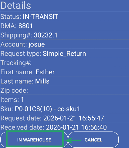 returns process